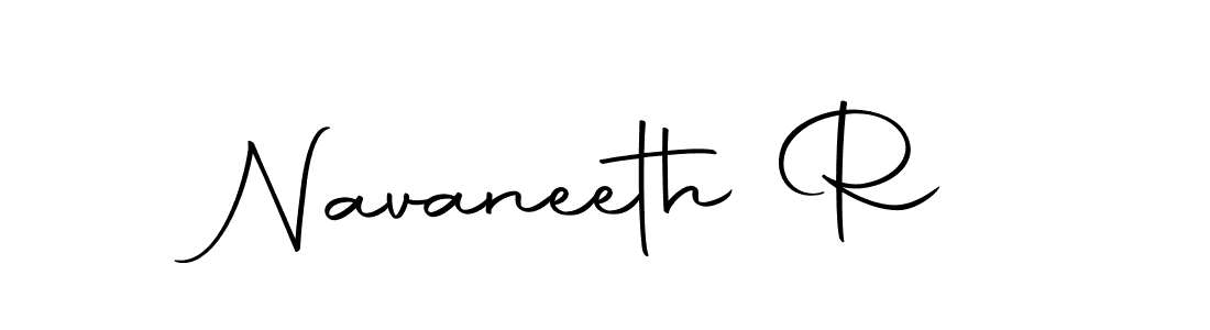 Create a beautiful signature design for name Navaneeth R. With this signature (Autography-DOLnW) fonts, you can make a handwritten signature for free. Navaneeth R signature style 10 images and pictures png