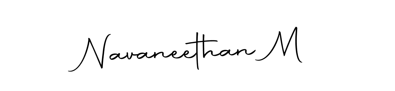 Make a beautiful signature design for name Navaneethan M. Use this online signature maker to create a handwritten signature for free. Navaneethan M signature style 10 images and pictures png