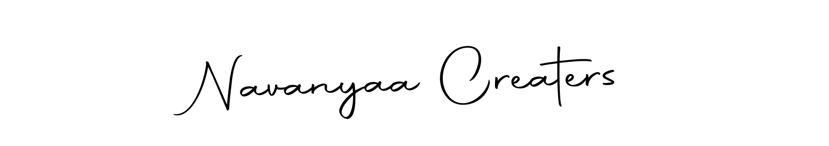 The best way (Autography-DOLnW) to make a short signature is to pick only two or three words in your name. The name Navanyaa Creaters include a total of six letters. For converting this name. Navanyaa Creaters signature style 10 images and pictures png