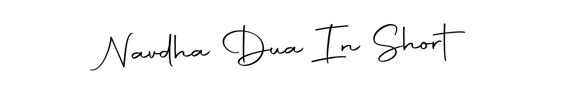 Make a beautiful signature design for name Navdha Dua In Short. Use this online signature maker to create a handwritten signature for free. Navdha Dua In Short signature style 10 images and pictures png