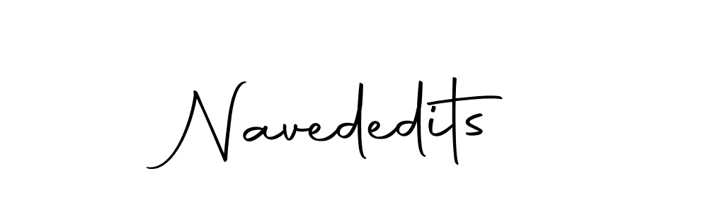 You can use this online signature creator to create a handwritten signature for the name Navededits. This is the best online autograph maker. Navededits signature style 10 images and pictures png