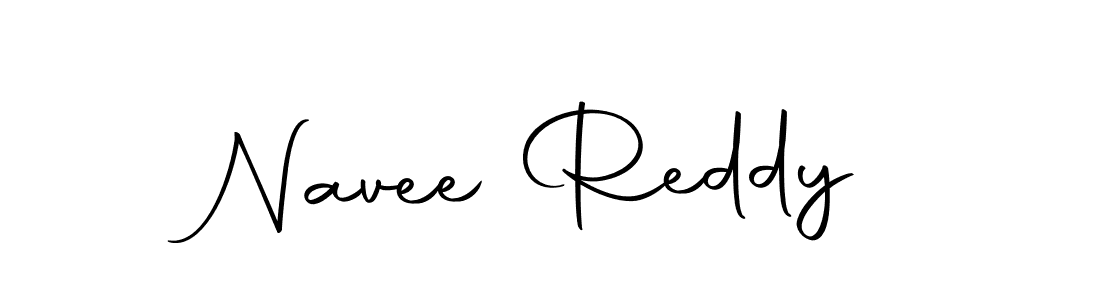 How to make Navee Reddy name signature. Use Autography-DOLnW style for creating short signs online. This is the latest handwritten sign. Navee Reddy signature style 10 images and pictures png