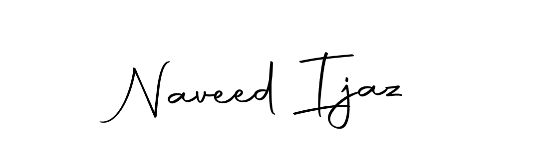 You should practise on your own different ways (Autography-DOLnW) to write your name (Naveed Ijaz) in signature. don't let someone else do it for you. Naveed Ijaz signature style 10 images and pictures png
