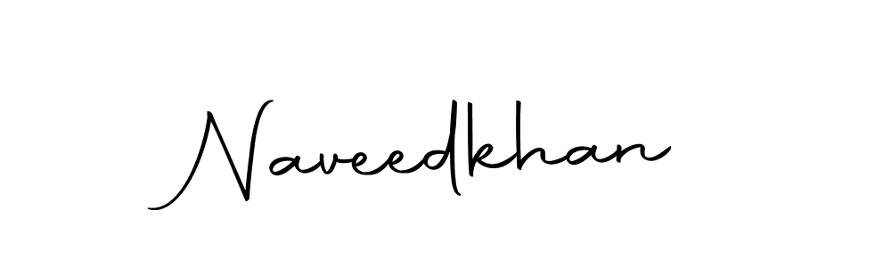 Design your own signature with our free online signature maker. With this signature software, you can create a handwritten (Autography-DOLnW) signature for name Naveedkhan. Naveedkhan signature style 10 images and pictures png