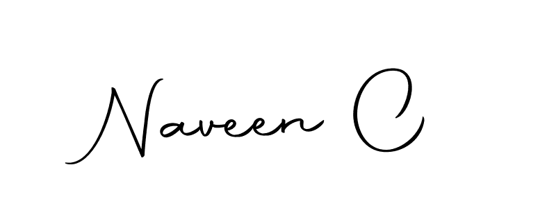 Create a beautiful signature design for name Naveen C. With this signature (Autography-DOLnW) fonts, you can make a handwritten signature for free. Naveen C signature style 10 images and pictures png