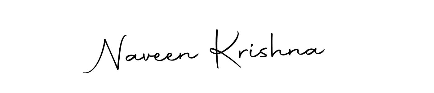 Create a beautiful signature design for name Naveen Krishna. With this signature (Autography-DOLnW) fonts, you can make a handwritten signature for free. Naveen Krishna signature style 10 images and pictures png