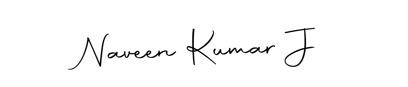 How to make Naveen Kumar J name signature. Use Autography-DOLnW style for creating short signs online. This is the latest handwritten sign. Naveen Kumar J signature style 10 images and pictures png