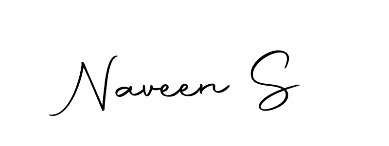 Use a signature maker to create a handwritten signature online. With this signature software, you can design (Autography-DOLnW) your own signature for name Naveen S. Naveen S signature style 10 images and pictures png