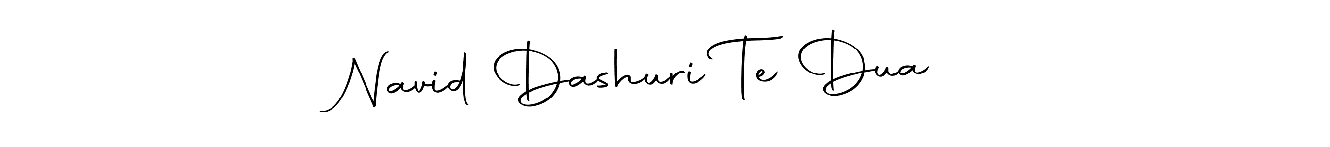 The best way (Autography-DOLnW) to make a short signature is to pick only two or three words in your name. The name Navid Dashuri Te Dua ❤️ include a total of six letters. For converting this name. Navid Dashuri Te Dua ❤️ signature style 10 images and pictures png