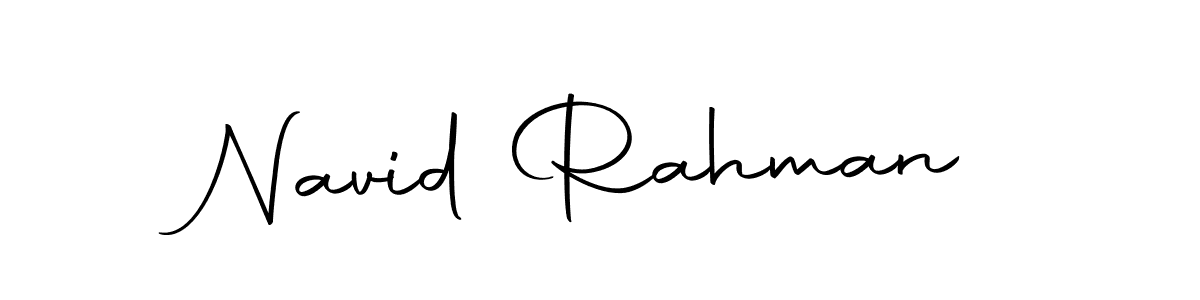 Make a beautiful signature design for name Navid Rahman. With this signature (Autography-DOLnW) style, you can create a handwritten signature for free. Navid Rahman signature style 10 images and pictures png