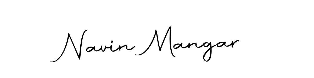 The best way (Autography-DOLnW) to make a short signature is to pick only two or three words in your name. The name Navin Mangar include a total of six letters. For converting this name. Navin Mangar signature style 10 images and pictures png