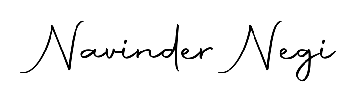Designed for modern professionals: Navinder Negi name signature crafted with Autography-DOLnW script. Ready for digital PDF workflows. Navinder Negi signature style 10 images and pictures png