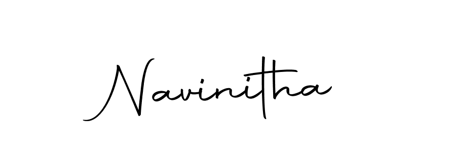 Create a beautiful signature design for name Navinitha. With this signature (Autography-DOLnW) fonts, you can make a handwritten signature for free. Navinitha signature style 10 images and pictures png