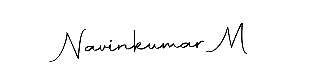 Use a signature maker to create a handwritten signature online. With this signature software, you can design (Autography-DOLnW) your own signature for name Navinkumar M. Navinkumar M signature style 10 images and pictures png