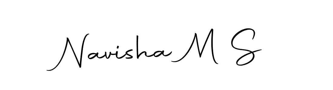 Also You can easily find your signature by using the search form. We will create Navisha M S name handwritten signature images for you free of cost using Autography-DOLnW sign style. Navisha M S signature style 10 images and pictures png