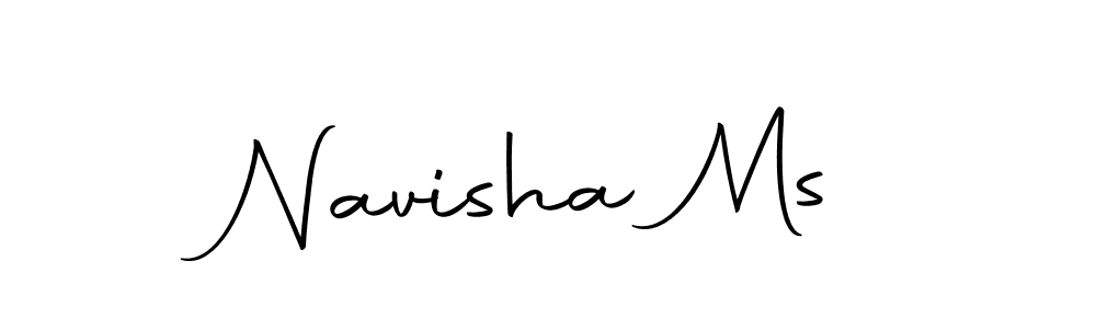 Make a beautiful signature design for name Navisha Ms. With this signature (Autography-DOLnW) style, you can create a handwritten signature for free. Navisha Ms signature style 10 images and pictures png