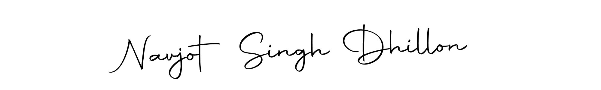 How to make Navjot Singh Dhillon name signature. Use Autography-DOLnW style for creating short signs online. This is the latest handwritten sign. Navjot Singh Dhillon signature style 10 images and pictures png