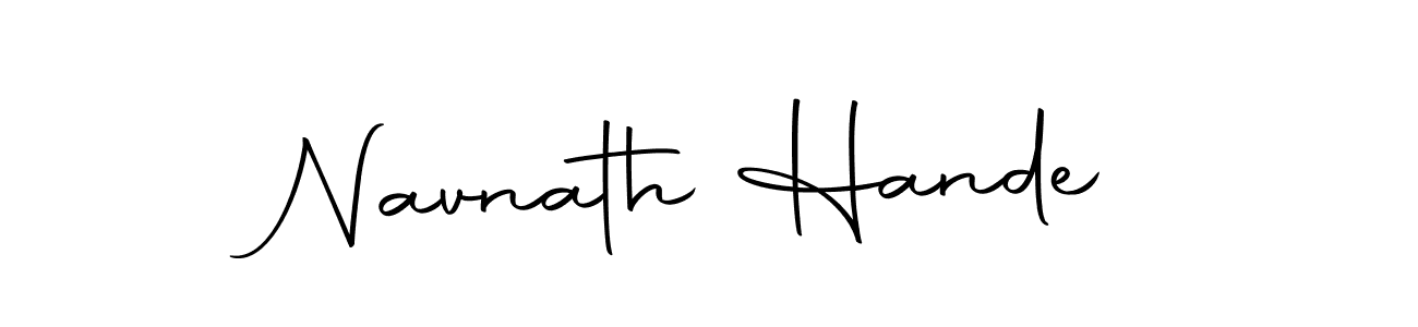Create a beautiful signature design for name Navnath Hande. With this signature (Autography-DOLnW) fonts, you can make a handwritten signature for free. Navnath Hande signature style 10 images and pictures png