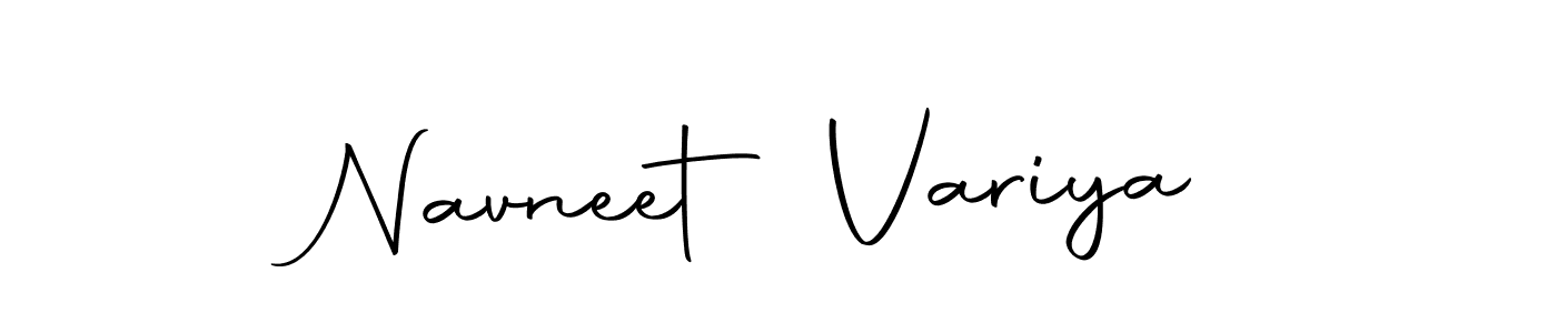 The best way (Autography-DOLnW) to make a short signature is to pick only two or three words in your name. The name Navneet Variya include a total of six letters. For converting this name. Navneet Variya signature style 10 images and pictures png