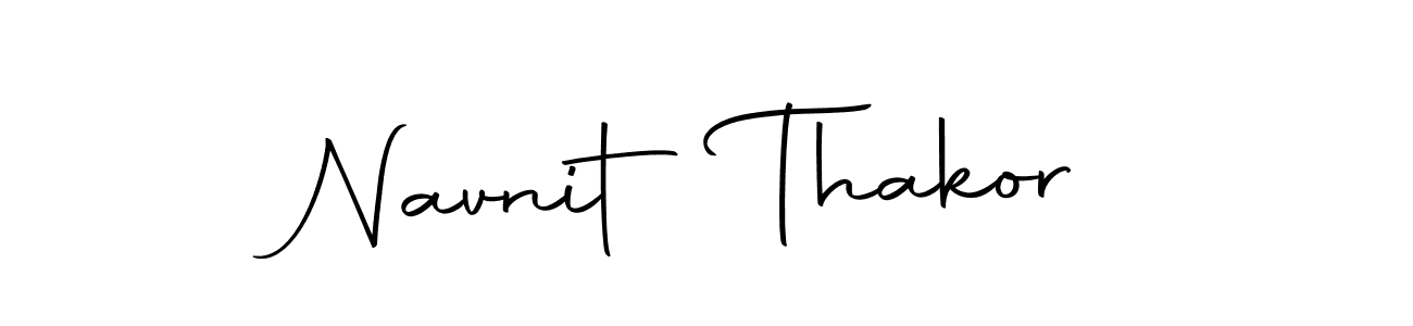 The best way (Autography-DOLnW) to make a short signature is to pick only two or three words in your name. The name Navnit Thakor include a total of six letters. For converting this name. Navnit Thakor signature style 10 images and pictures png