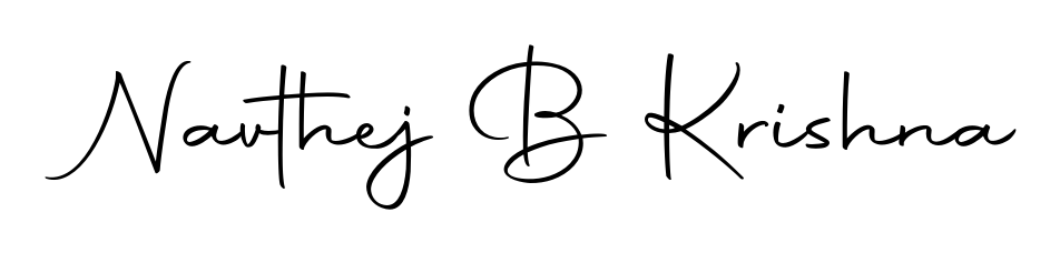 How to make Navthej B Krishna signature? Autography-DOLnW is a professional autograph style. Create handwritten signature for Navthej B Krishna name. Navthej B Krishna signature style 10 images and pictures png