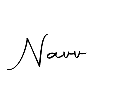 Navv stylish signature style. Best Handwritten Sign (Autography-DOLnW) for my name. Handwritten Signature Collection Ideas for my name Navv. Navv signature style 10 images and pictures png