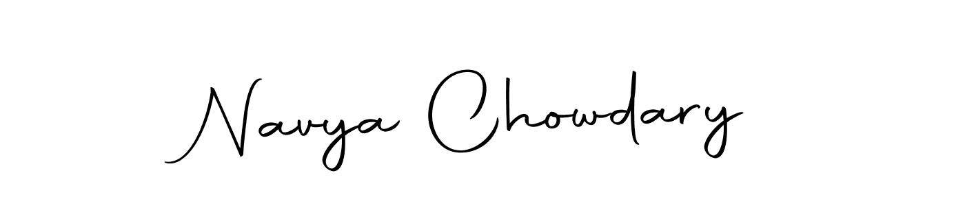 How to make Navya Chowdary signature? Autography-DOLnW is a professional autograph style. Create handwritten signature for Navya Chowdary name. Navya Chowdary signature style 10 images and pictures png