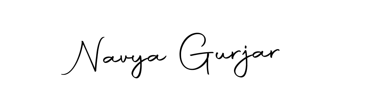 Also we have Navya Gurjar name is the best signature style. Create professional handwritten signature collection using Autography-DOLnW autograph style. Navya Gurjar signature style 10 images and pictures png