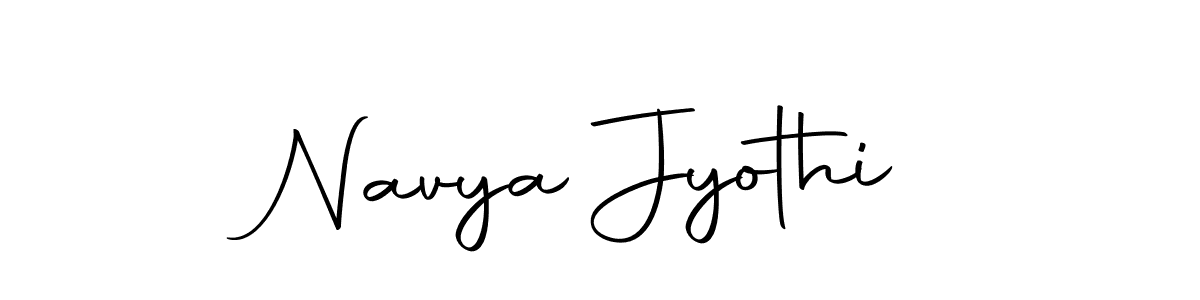 Use a signature maker to create a handwritten signature online. With this signature software, you can design (Autography-DOLnW) your own signature for name Navya Jyothi. Navya Jyothi signature style 10 images and pictures png