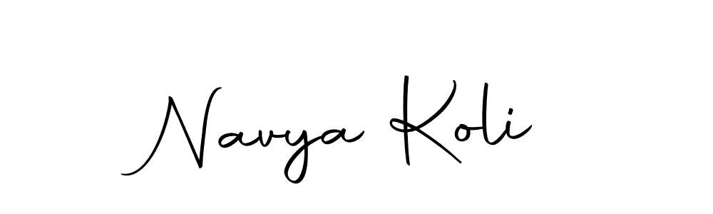 Use a signature maker to create a handwritten signature online. With this signature software, you can design (Autography-DOLnW) your own signature for name Navya Koli. Navya Koli signature style 10 images and pictures png