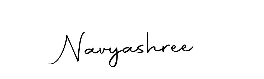 Design your own signature with our free online signature maker. With this signature software, you can create a handwritten (Autography-DOLnW) signature for name Navyashree. Navyashree signature style 10 images and pictures png