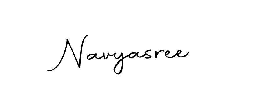Create a beautiful signature design for name Navyasree. With this signature (Autography-DOLnW) fonts, you can make a handwritten signature for free. Navyasree signature style 10 images and pictures png
