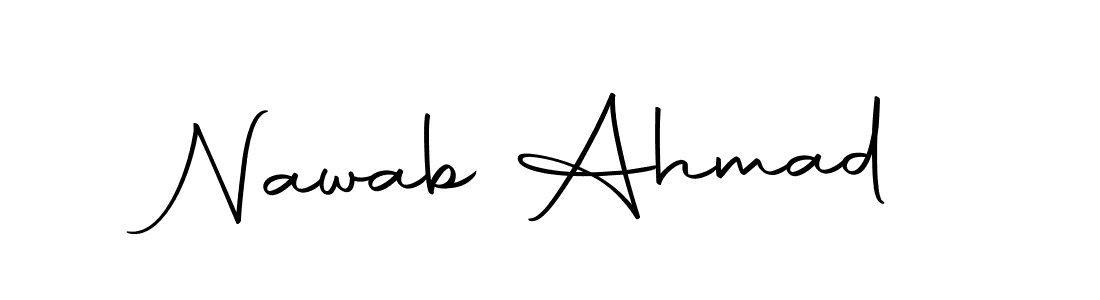 Make a beautiful signature design for name Nawab Ahmad. Use this online signature maker to create a handwritten signature for free. Nawab Ahmad signature style 10 images and pictures png