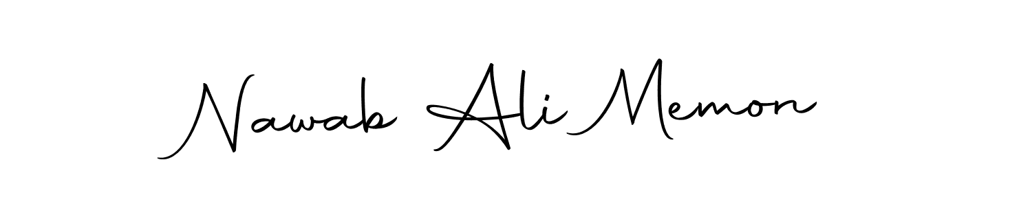 Make a beautiful signature design for name Nawab Ali Memon. With this signature (Autography-DOLnW) style, you can create a handwritten signature for free. Nawab Ali Memon signature style 10 images and pictures png