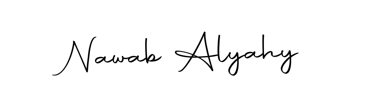 Here are the top 10 professional signature styles for the name Nawab Alyahy. These are the best autograph styles you can use for your name. Nawab Alyahy signature style 10 images and pictures png