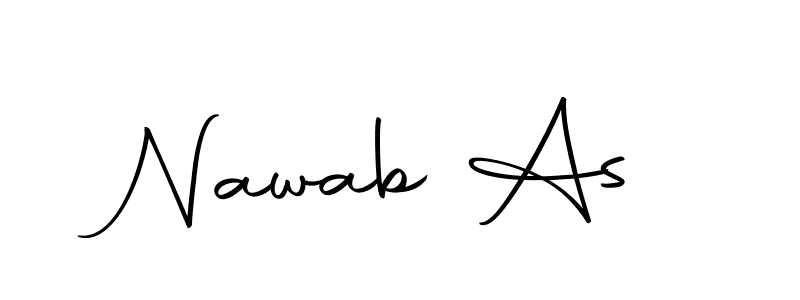 How to make Nawab As signature? Autography-DOLnW is a professional autograph style. Create handwritten signature for Nawab As name. Nawab As signature style 10 images and pictures png