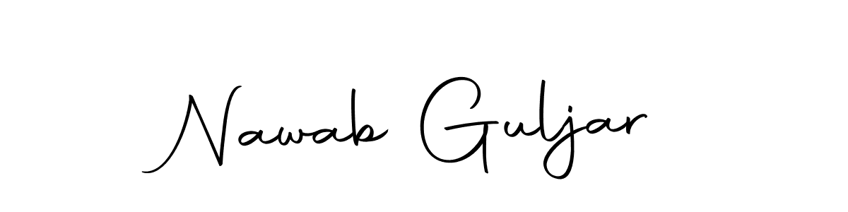 Create a beautiful signature design for name Nawab Guljar. With this signature (Autography-DOLnW) fonts, you can make a handwritten signature for free. Nawab Guljar signature style 10 images and pictures png