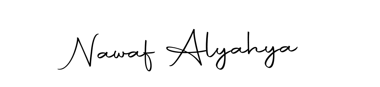 You can use this online signature creator to create a handwritten signature for the name Nawaf Alyahya. This is the best online autograph maker. Nawaf Alyahya signature style 10 images and pictures png