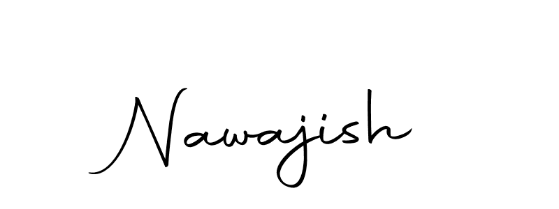 How to make Nawajish name signature. Use Autography-DOLnW style for creating short signs online. This is the latest handwritten sign. Nawajish signature style 10 images and pictures png