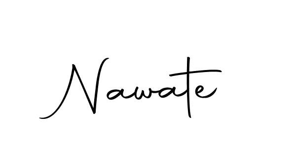 Design your own signature with our free online signature maker. With this signature software, you can create a handwritten (Autography-DOLnW) signature for name Nawate. Nawate signature style 10 images and pictures png