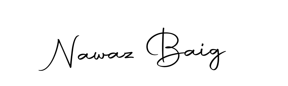 Design your own signature with our free online signature maker. With this signature software, you can create a handwritten (Autography-DOLnW) signature for name Nawaz Baig. Nawaz Baig signature style 10 images and pictures png