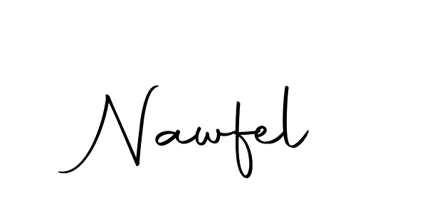 You should practise on your own different ways (Autography-DOLnW) to write your name (Nawfel) in signature. don't let someone else do it for you. Nawfel signature style 10 images and pictures png