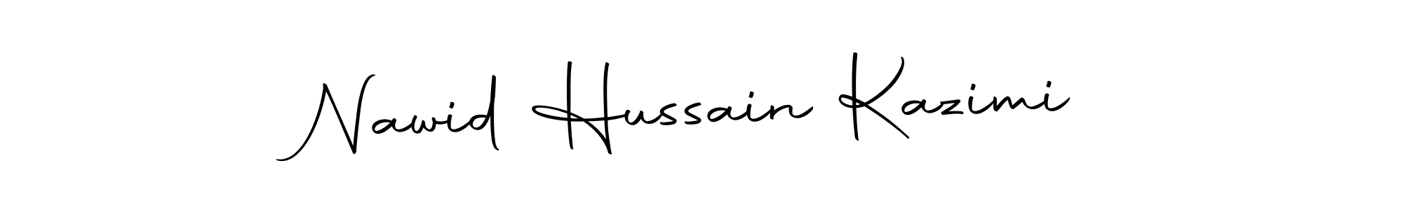 Design your own signature with our free online signature maker. With this signature software, you can create a handwritten (Autography-DOLnW) signature for name Nawid Hussain Kazimi. Nawid Hussain Kazimi signature style 10 images and pictures png