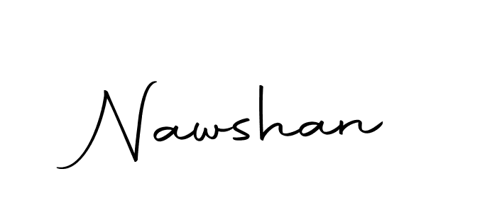 Create a beautiful signature design for name Nawshan. With this signature (Autography-DOLnW) fonts, you can make a handwritten signature for free. Nawshan signature style 10 images and pictures png