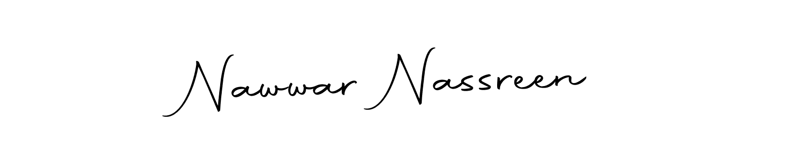 if you are searching for the best signature style for your name Nawwar Nassreen . so please give up your signature search. here we have designed multiple signature styles  using Autography-DOLnW. Nawwar Nassreen  signature style 10 images and pictures png