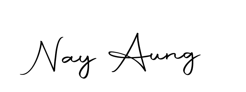 How to make Nay Aung signature? Autography-DOLnW is a professional autograph style. Create handwritten signature for Nay Aung name. Nay Aung signature style 10 images and pictures png
