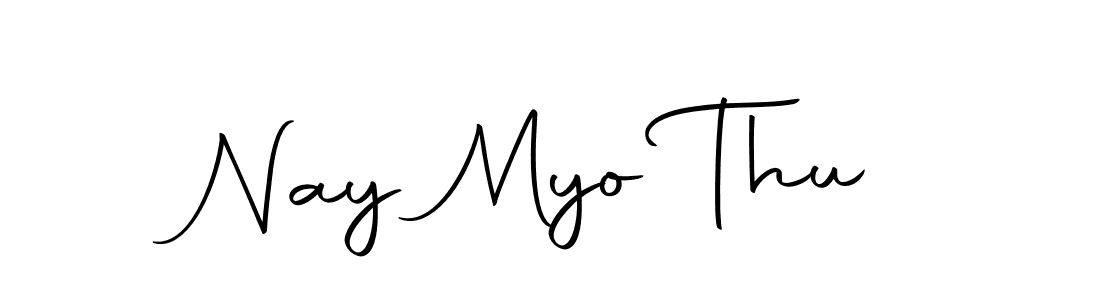 Nay Myo Thu stylish signature style. Best Handwritten Sign (Autography-DOLnW) for my name. Handwritten Signature Collection Ideas for my name Nay Myo Thu. Nay Myo Thu signature style 10 images and pictures png