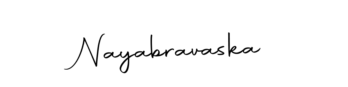 Design your own signature with our free online signature maker. With this signature software, you can create a handwritten (Autography-DOLnW) signature for name Nayabravaska. Nayabravaska signature style 10 images and pictures png