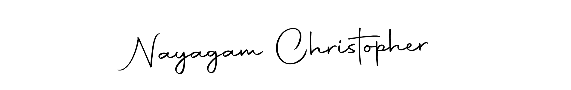 It looks lik you need a new signature style for name Nayagam Christopher. Design unique handwritten (Autography-DOLnW) signature with our free signature maker in just a few clicks. Nayagam Christopher signature style 10 images and pictures png