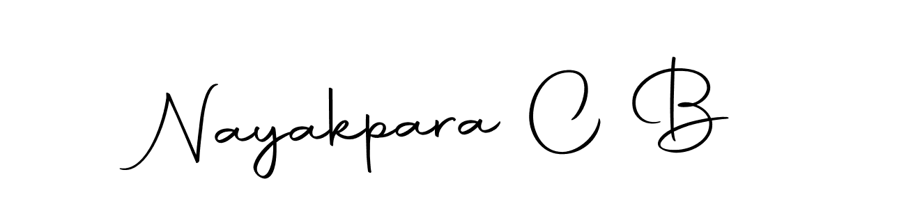 Create a beautiful signature design for name Nayakpara C B. With this signature (Autography-DOLnW) fonts, you can make a handwritten signature for free. Nayakpara C B signature style 10 images and pictures png